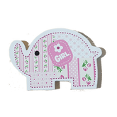 C&F Wooden Girl Elephant Character